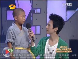 我校学员赵一龙与著名影星韩庚参加湖南卫视《快乐大本营》